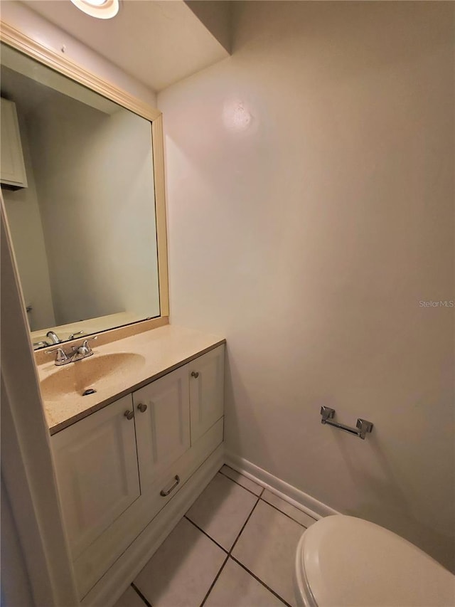 2207 SW 39th Dr, Gainesville, FL 32607 - half bathroom with vanity and tile patterned flooring