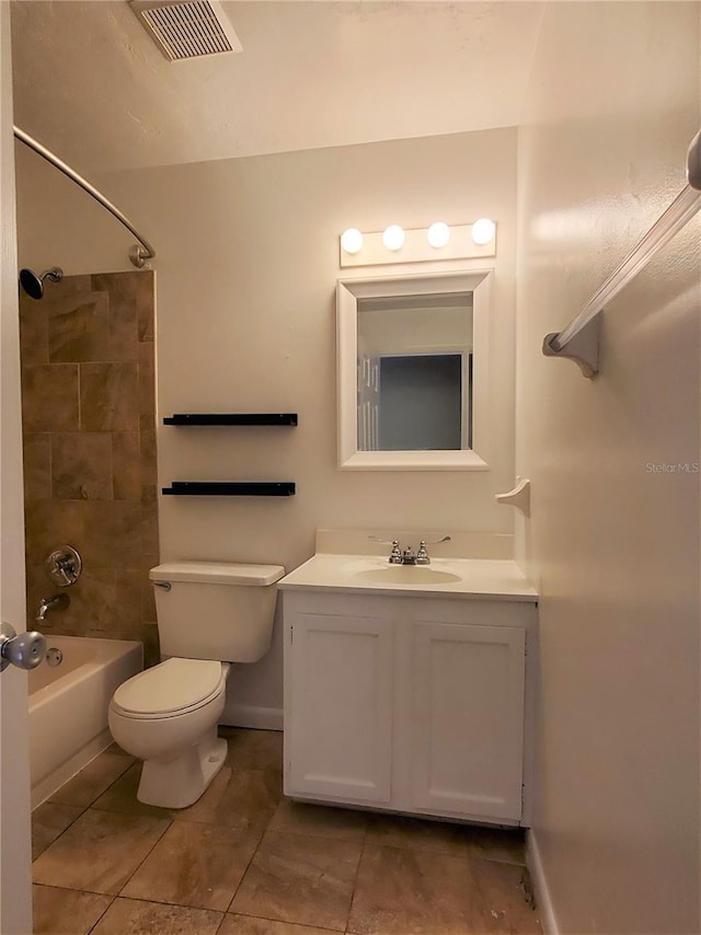 2207 SW 39th Dr, Gainesville, FL 32607 - full bathroom with vanity, shower / washtub combination, and tile patterned floors