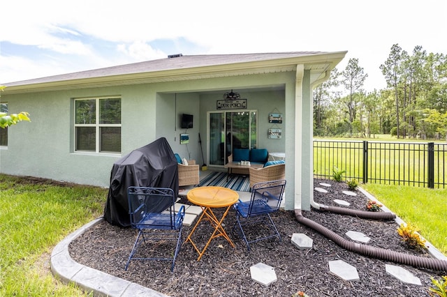 216 Hickory Crse, Ocala, FL 34472 - view of patio featuring grilling area
