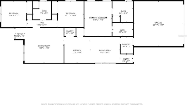 3701 NW 26th St, Gainesville, FL 32605 - view of floor plan / room layout