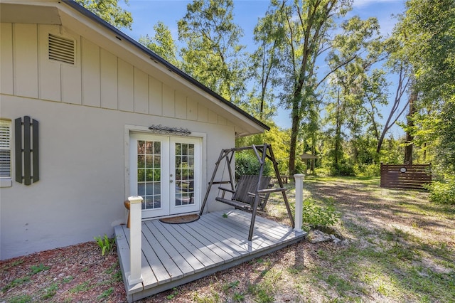 4923 SW Ichetucknee Ave, Fort White, FL 32038 - deck featuring french doors