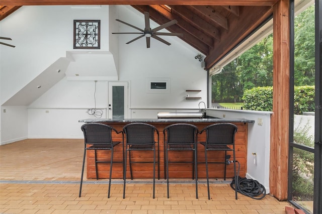 2506 SW 9th Dr, Gainesville, FL 32601 - view of patio / terrace with ceiling fan