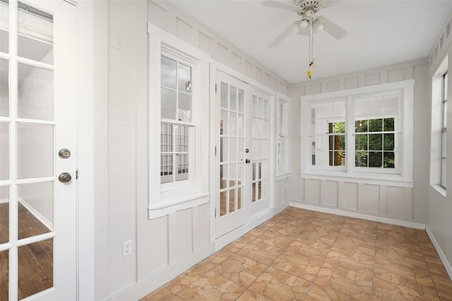 5328 SW 88th Ct, Gainesville, FL 32608 - unfurnished sunroom featuring french doors