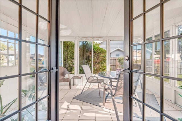 3292 NE 42nd Pl, Ocala, FL 34479 - sunroom / solarium with healthy amount of natural light and french doors
