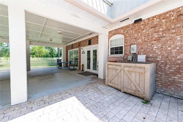 174 SW Dalmation Ln, Lake City, FL 32024 - view of patio / terrace with french doors