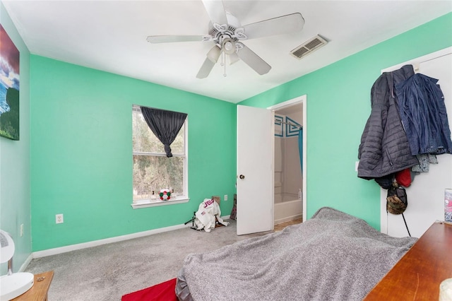 3800 SW 20th Ave Unit 210, Gainesville, FL 32607 - bedroom featuring carpet floors and ceiling fan