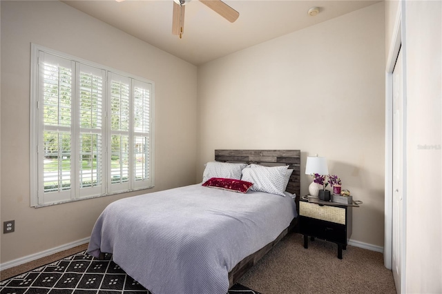 3737 SW 74th Dr, Gainesville, FL 32608 - bedroom with multiple windows, carpet flooring, and a ceiling fan