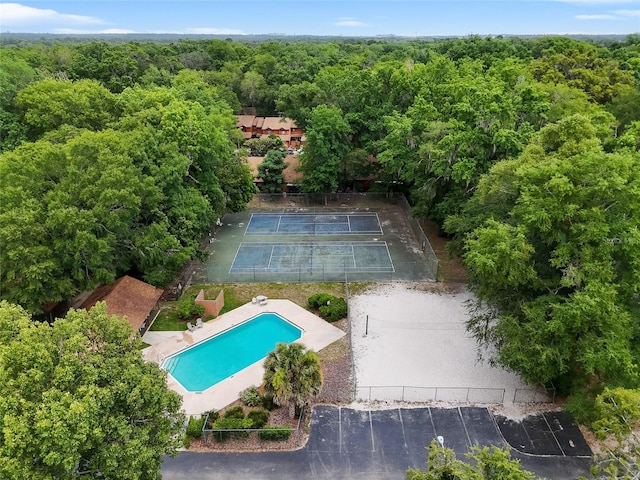 900 SW 62nd Blvd Unit H43, Gainesville, FL 32607 - bird's eye view of a pool area and a forest