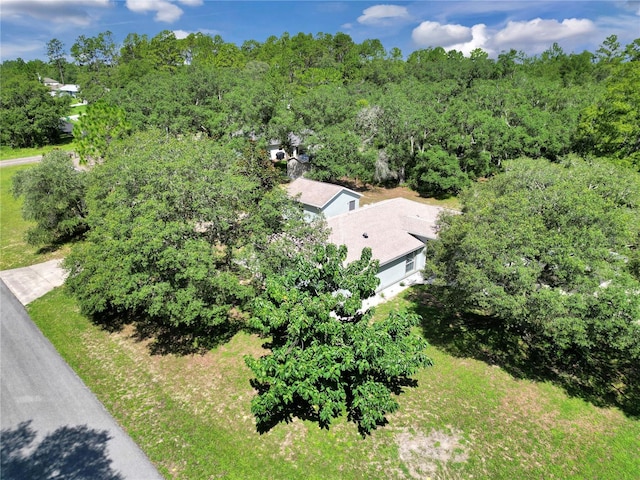 8198 N Brook Way, Citrus Springs, FL 34433 - view from above of property featuring a forest