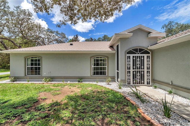 8198 N Brook Way, Citrus Springs, FL 34433 - rear view of property with stucco siding