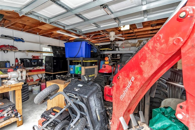 8198 N Brook Way, Citrus Springs, FL 34433 - garage featuring a workshop area