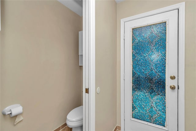 8198 N Brook Way, Citrus Springs, FL 34433 - bathroom with toilet and baseboards