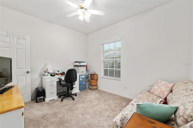 4814 NW 75th Rd, Gainesville, FL 32653 - office space featuring carpet flooring and ceiling fan
