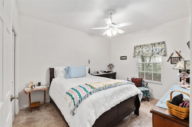 4814 NW 75th Rd, Gainesville, FL 32653 - carpeted bedroom with baseboards and ceiling fan