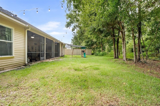 6326 SW 90th St, Gainesville, FL 32608 - view of yard featuring a sunroom