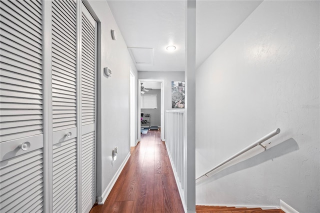 1452 SW 25th Pl Unit D4, Gainesville, FL 32608 - corridor featuring wood finished floors and baseboards