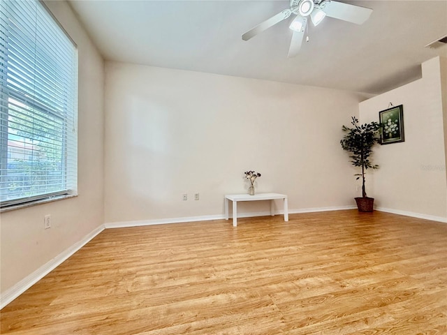 3901 SW 20th Ave Unit 611, Gainesville, FL 32607 - empty room with light wood-style flooring and ceiling fan