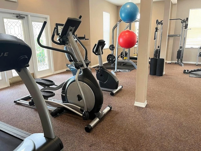 3901 SW 20th Ave Unit 611, Gainesville, FL 32607 - gym with baseboards