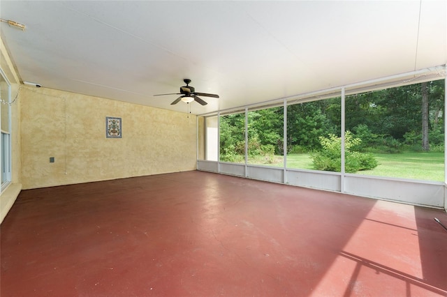 4700 NW 19th Pl, Gainesville, FL 32605 - unfurnished sunroom featuring ceiling fan