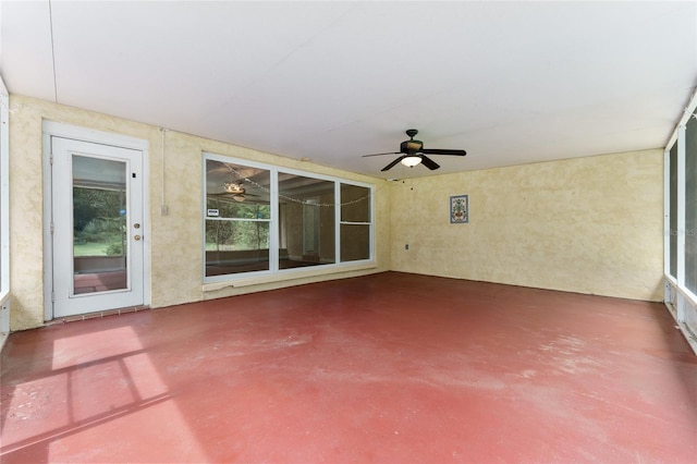 4700 NW 19th Pl, Gainesville, FL 32605 - unfurnished sunroom with a ceiling fan