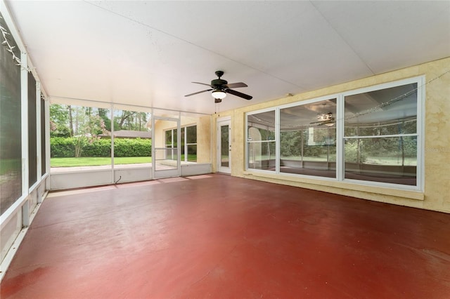 4700 NW 19th Pl, Gainesville, FL 32605 - unfurnished sunroom featuring ceiling fan