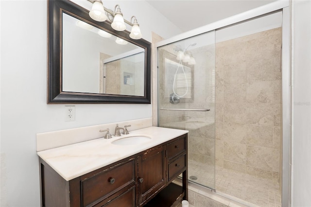 3331 NW 30th Ave, Gainesville, FL 32605 - bathroom featuring vanity and a shower stall