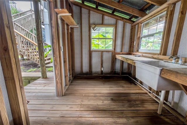 78 SE 901st Ave, Suwannee, FL 32692 - interior space featuring hardwood / wood-style floors and a sink