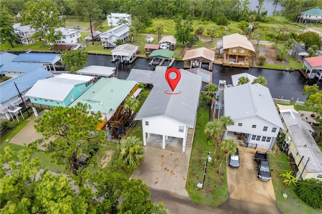78 SE 901st Ave, Suwannee, FL 32692 - aerial view of residential area with a large body of water