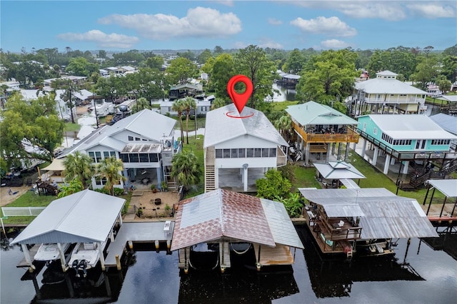 78 SE 901st Ave, Suwannee, FL 32692 - aerial perspective of suburban area with a nearby body of water