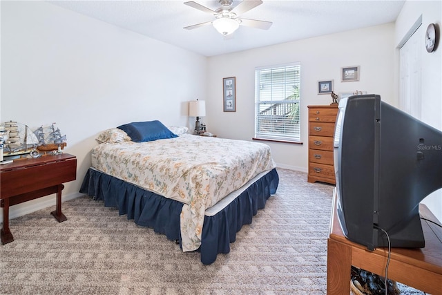 78 SE 901st Ave, Suwannee, FL 32692 - bedroom with light carpet and ceiling fan