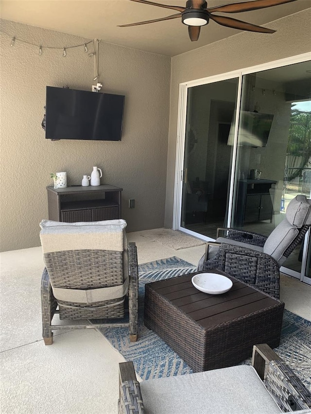 2048 Bristol Grande Way, Orlando, FL 32820 - view of patio featuring a ceiling fan
