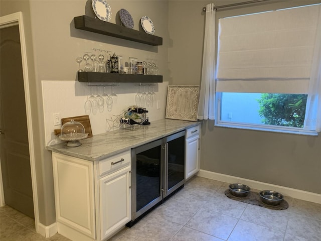 2048 Bristol Grande Way, Orlando, FL 32820 - indoor dry bar with beverage cooler and light tile patterned flooring