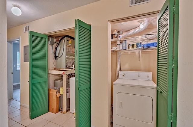89 SE 16th Ave Unit P102, Gainesville, FL 32601 - washroom featuring washer / dryer and light tile patterned floors