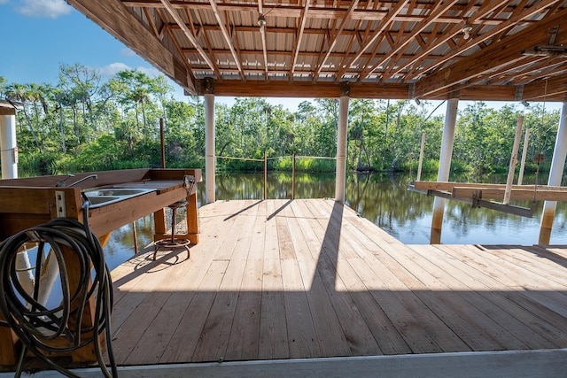 145 SE 904th Ave, Suwannee, FL 32692 - dock area featuring a water view and view of scattered trees