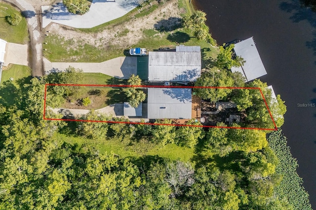145 SE 904th Ave, Suwannee, FL 32692 - aerial view of property and surrounding area featuring property boundaries highlighted