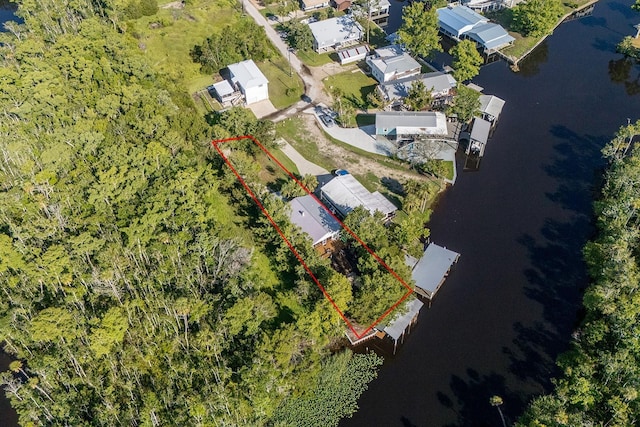 145 SE 904th Ave, Suwannee, FL 32692 - view of property location with a nearby body of water and property boundaries highlighted