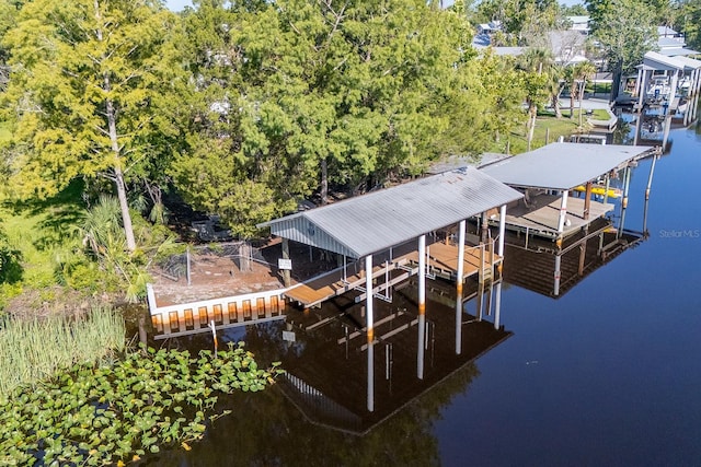 145 SE 904th Ave, Suwannee, FL 32692 - dock with boat lift and a water view