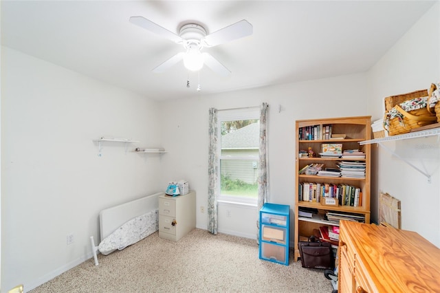 1602 NW 117th Ter, Gainesville, FL 32606 - office with carpet and a ceiling fan