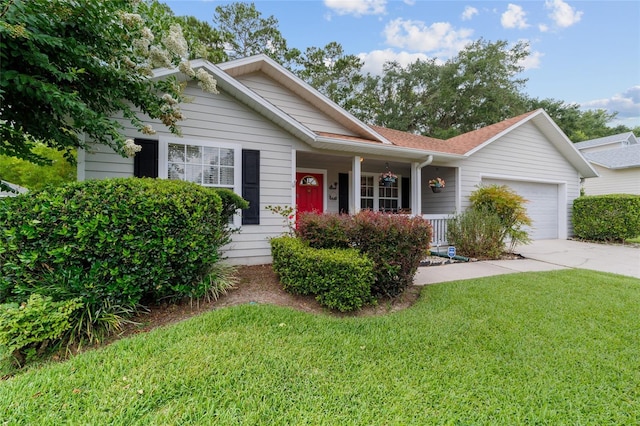 1602 NW 117th Ter, Gainesville, FL 32606 - ranch-style home featuring an attached garage, concrete driveway, a porch, and a front yard