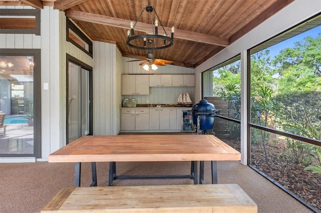 8321 SW 23rd Pl, Gainesville, FL 32607 - sunroom / solarium featuring ceiling fan and healthy amount of natural light