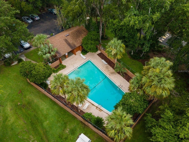 900 SW 62nd Blvd Unit I56, Gainesville, FL 32607 - bird's eye view of a pool area