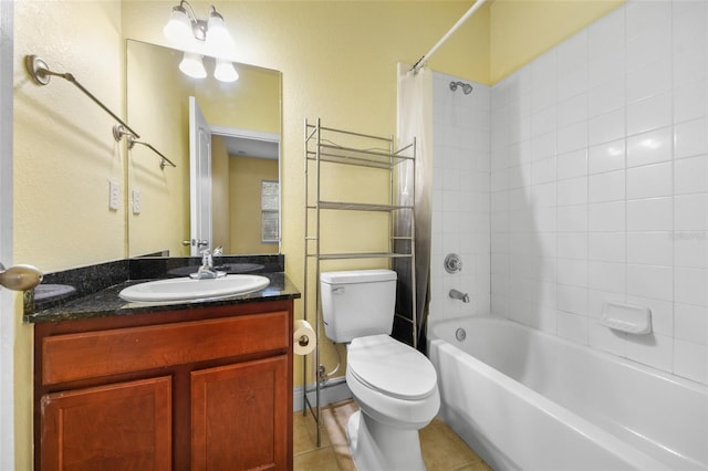 2960 SW 35th Pl Unit 66, Gainesville, FL 32608 - full bath featuring vanity, shower / bathtub combination with curtain, and tile patterned floors