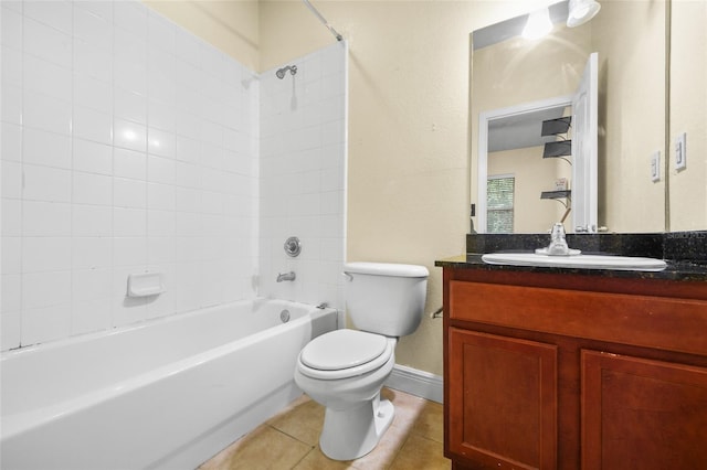 2960 SW 35th Pl Unit 66, Gainesville, FL 32608 - bathroom featuring bathtub / shower combination, vanity, and tile patterned flooring