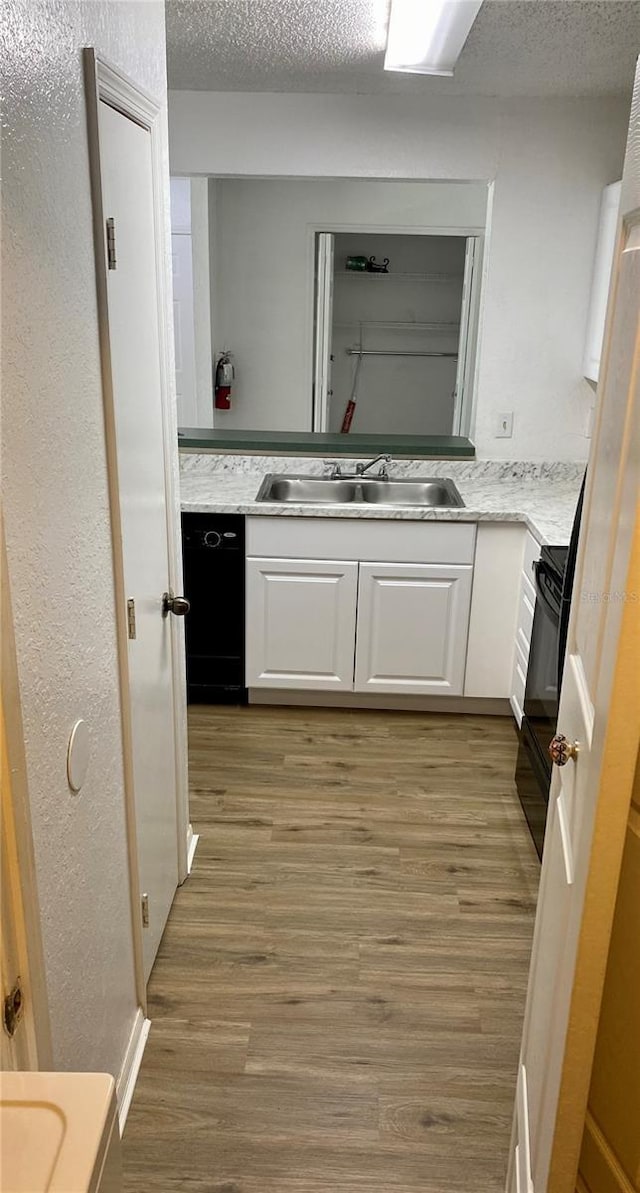 3705 SW 27th St Unit 1112, Gainesville, FL 32608 - bathroom featuring a textured ceiling, vanity, and wood finished floors