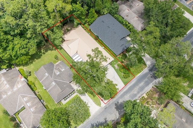 8488 NW 39th Ter, Gainesville, FL 32653 - aerial view of property and surrounding area featuring property parcel outlined