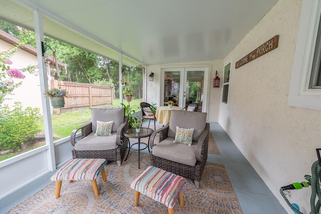 8488 NW 39th Ter, Gainesville, FL 32653 - sunroom featuring an outdoor living space