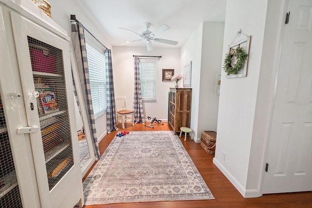 8488 NW 39th Ter, Gainesville, FL 32653 - hallway with a heating unit and wood finished floors