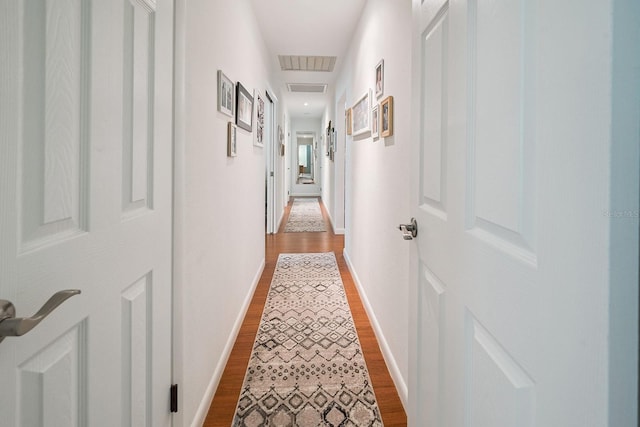 8488 NW 39th Ter, Gainesville, FL 32653 - hallway featuring wood finished floors and baseboards