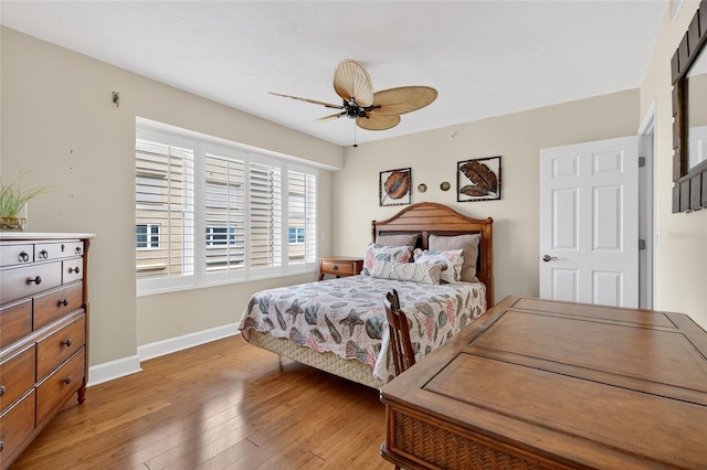 4555 S Atlantic Ave Unit 4603, Ponce Inlet, FL 32127 - bedroom with light wood finished floors and a ceiling fan