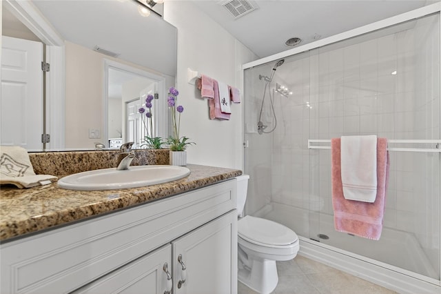 4555 S Atlantic Ave Unit 4603, Ponce Inlet, FL 32127 - full bathroom featuring tile patterned flooring, vanity, and a shower stall